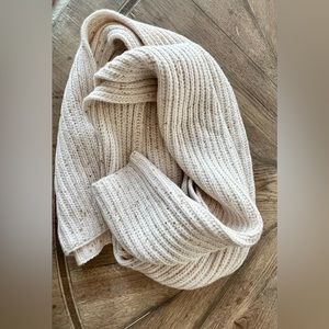 Express Women’s Knit Scarf  neutral color with a bit of sparkle gift new